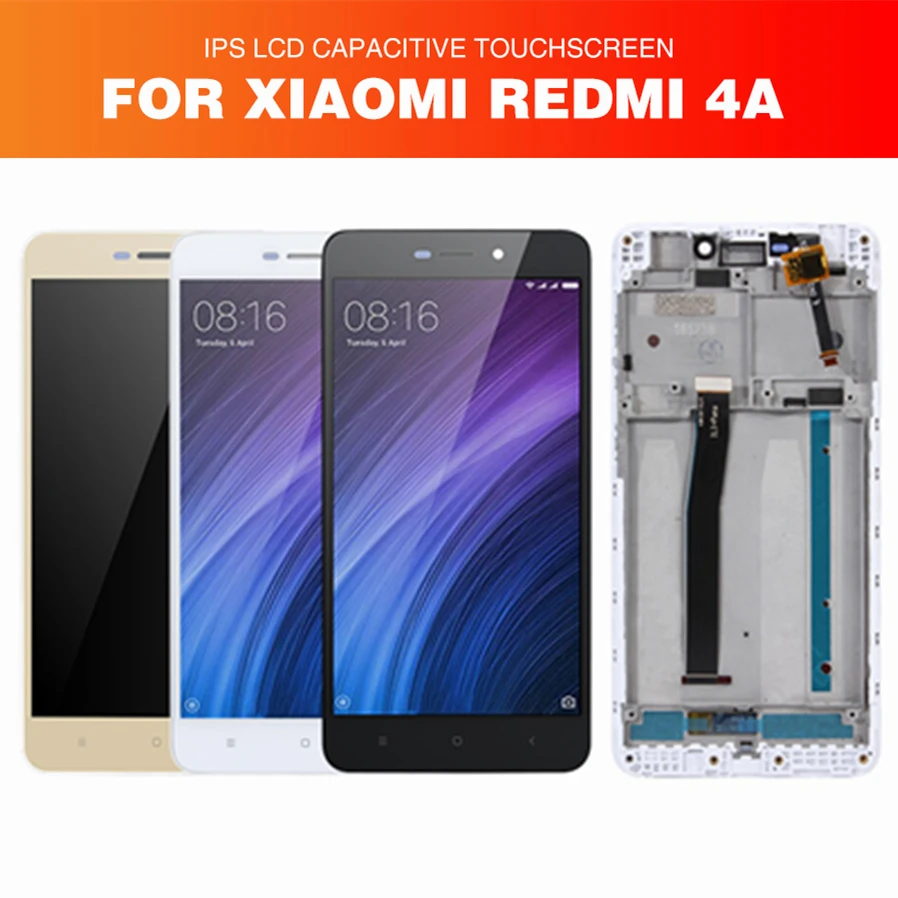 Оригинальный Для Xiaomi Redmi 4A ЖК дисплей + рамка 10 точечный экран сенсорная панель