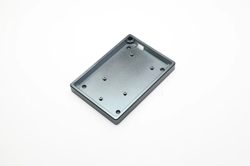 Flat C Case Grey x1 Анодированный алюминиевый чехол для cospad xd24 пользовательская клавиатура двойного назначения чехол с ЧПУ алюминиевые конусные ножки - Цвет: Flat C Case Grey x1
