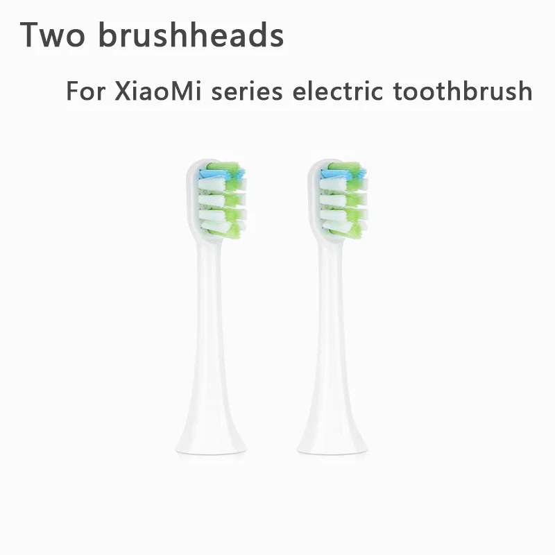 2 white brush heads Сменные насадки для зубной щетки xiaomi, насадка для электрической зубной щетки xiaomi Mijia SOOCAS X3 SOOCARE, насадка для зубной щетки 5 - Цвет: 2 white brush heads