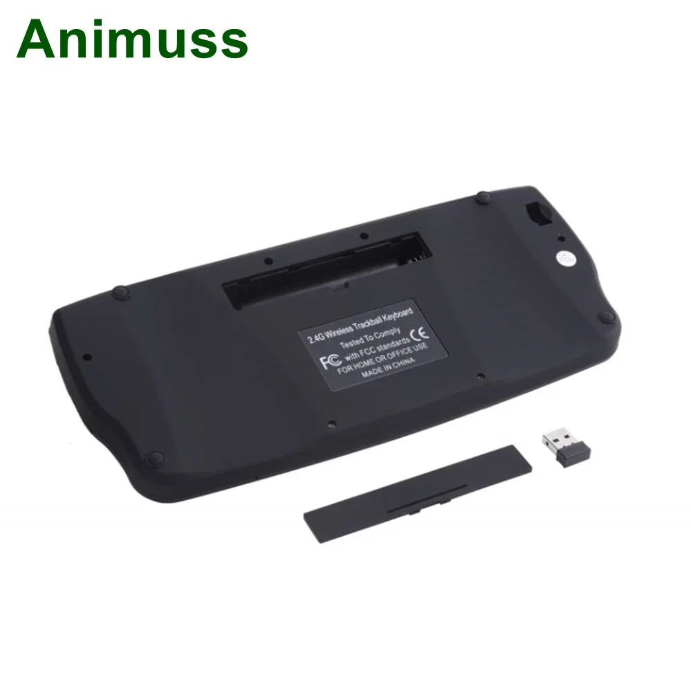Клавиатура ANIMUSS беспроводная клавиатура с трекбол Mini 2 4G Беспроводная