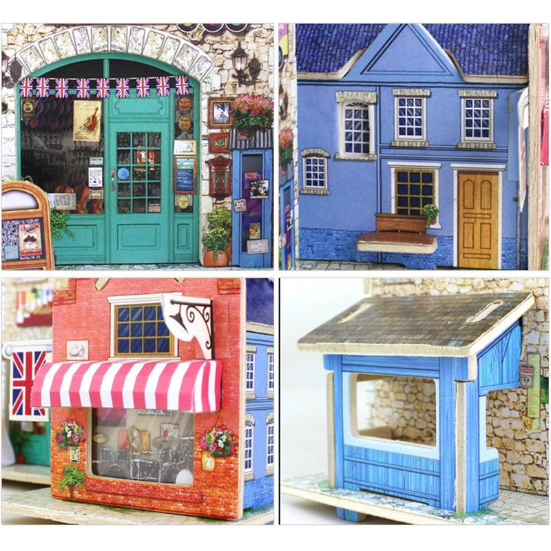 Robud 3D британский музыкальный инструмент магазин игра-головоломка деревянная