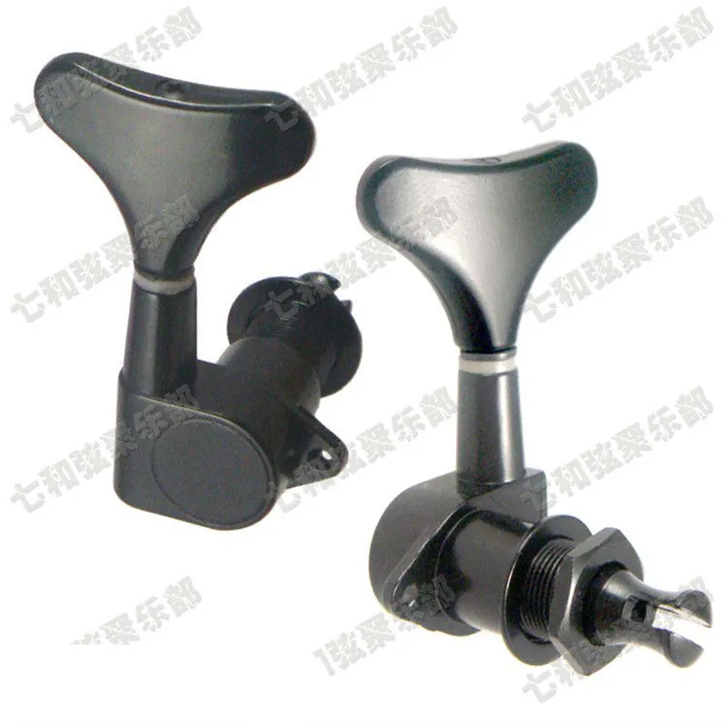 Черные электрические колышки для настройки бас гитары 3R3L тюнеры машинная