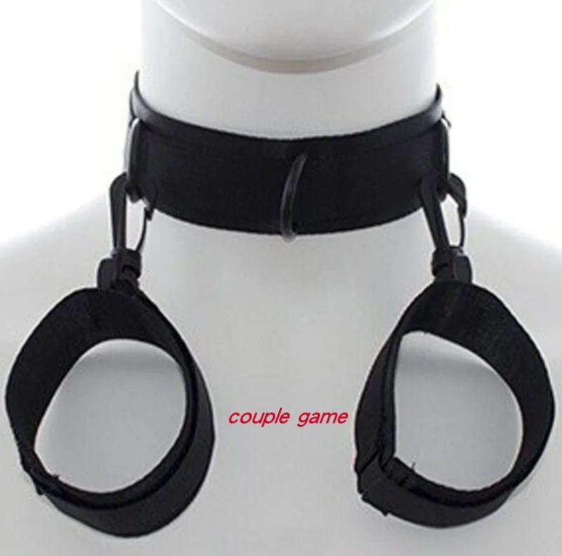 Эротические игрушки искусственная кожа BDSM ожерелье-бондаж для женщин