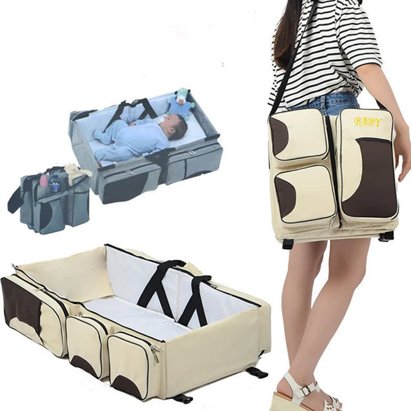 Детская кроватка Cas Mummy сумка-мессенджер Складная уличная сумка для подгузников 3