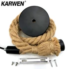 Винтажный подвесной светильник из пеньковой веревки E27 AC85-265V, Подвесная лампа, современный подвесной светильник для Эдисона, промышленного декора