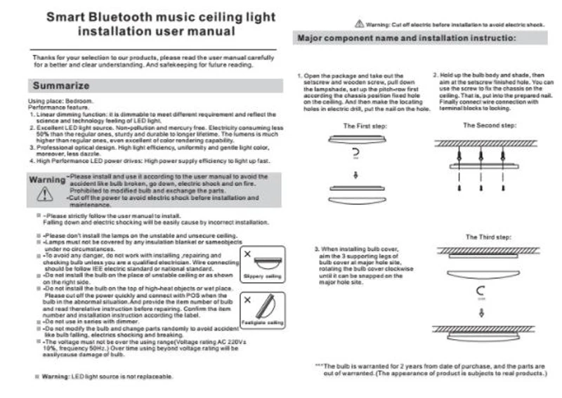 Приложение пульт дистанционного управления Управление RGB Bluetooth Цвет сменный светодиодный музыкальный Spaeker потолочные светильники Акриловые затемнения светодиодные лампы 110V 220V Спальня