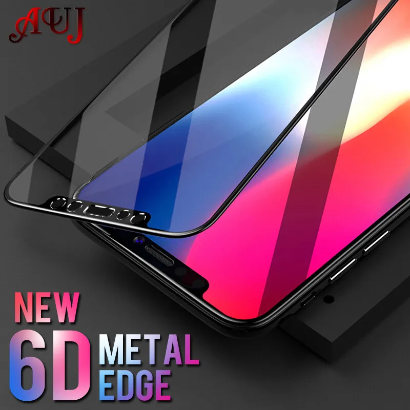 Закаленное стекло AUJ 6D для iPhone 6 6s Plus полноэкранная Защитная пленка X 5 7 8