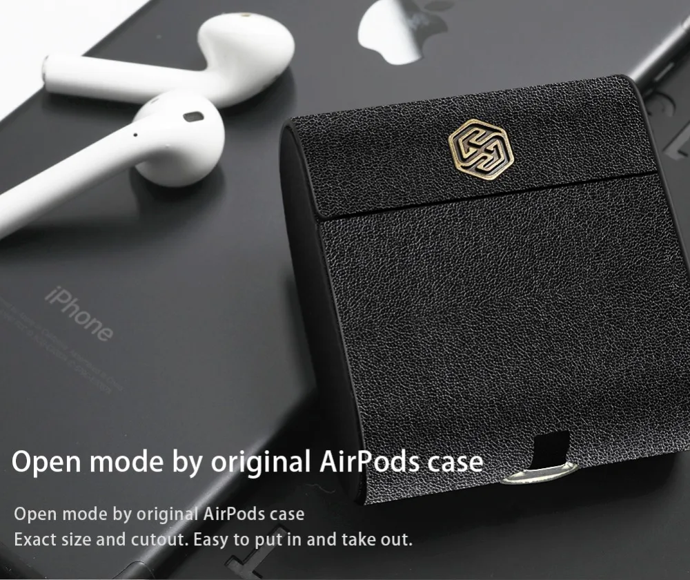 Чехол Nillkin с зарядным устройством для Apple Airpods беспроводная роскошная сумка