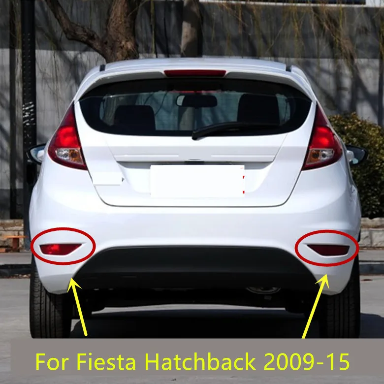 Акриловый задний бампер фонарь противотуманный светильник чехол для Ford Fiesta