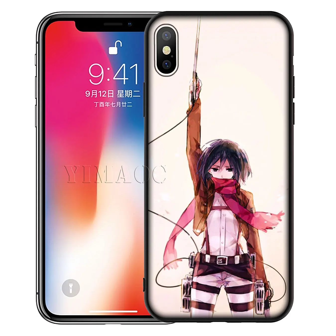 YIMAOC атака на Титанов MIKASA ARMIN Levi мягкий силиконовый чехол для телефона iPhone XR X XS Max 6