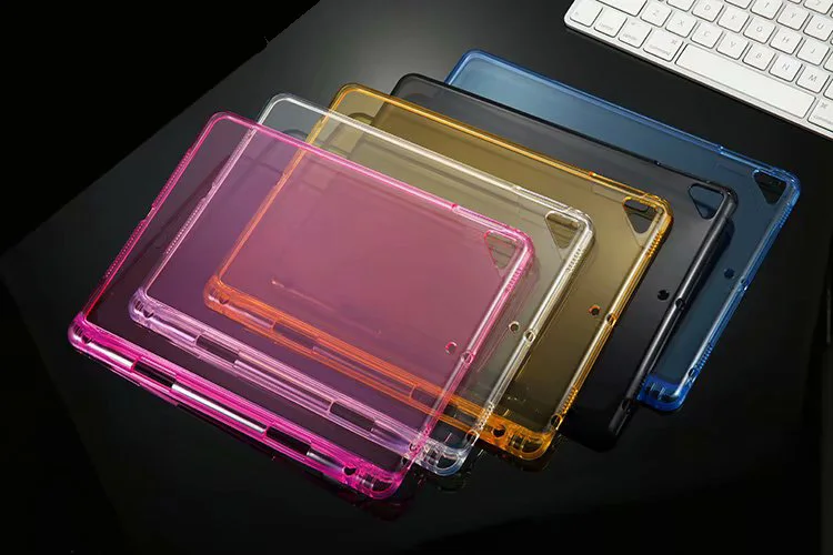 Чехол для iPad с держателем для карандашей прозрачный мягкий силиконовый чехол для iPad Air 1 Air 2 9,7 TPU защитная задняя крышка