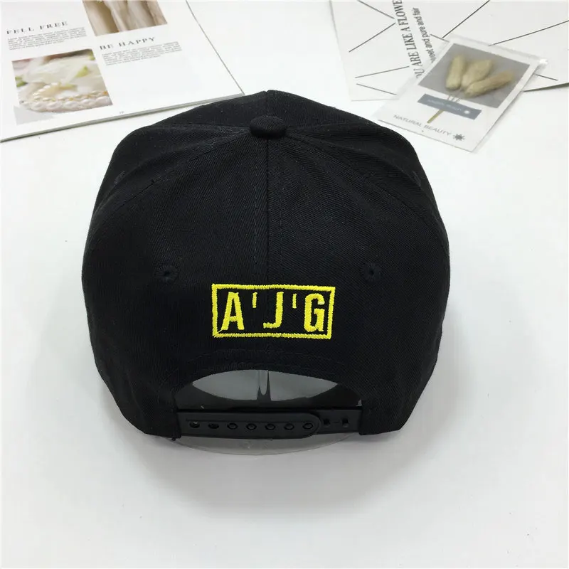 2019 модная бейсбольная Кепка с вышивкой жестов мужские и женские черно-белые