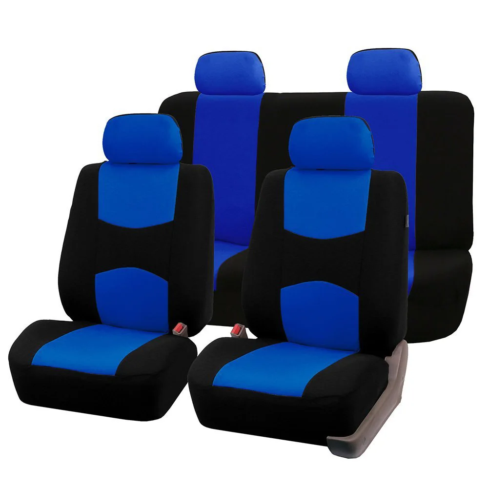 BLUE Автомобильные чехлы для сидений Аксессуары для VW Touran 2004 2005 2007 transporter t3 t4 t5 t6 T-Roc vento - Название цвета: BLUE