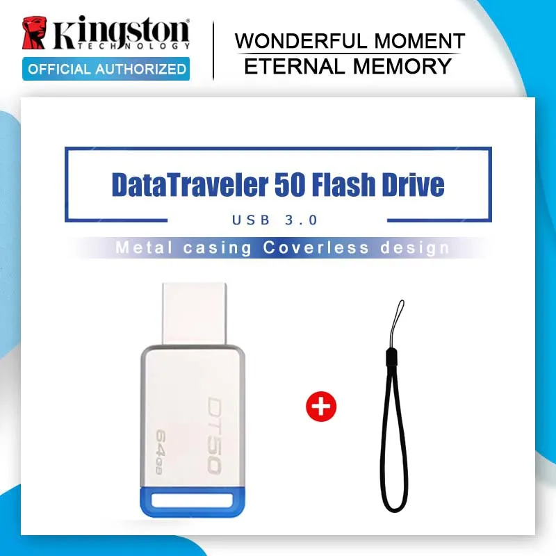 USB флеш накопитель Kingston 8 ГБ 16 32 64 128 3 1 металлический cle 0 память U диск|u disk|kingston