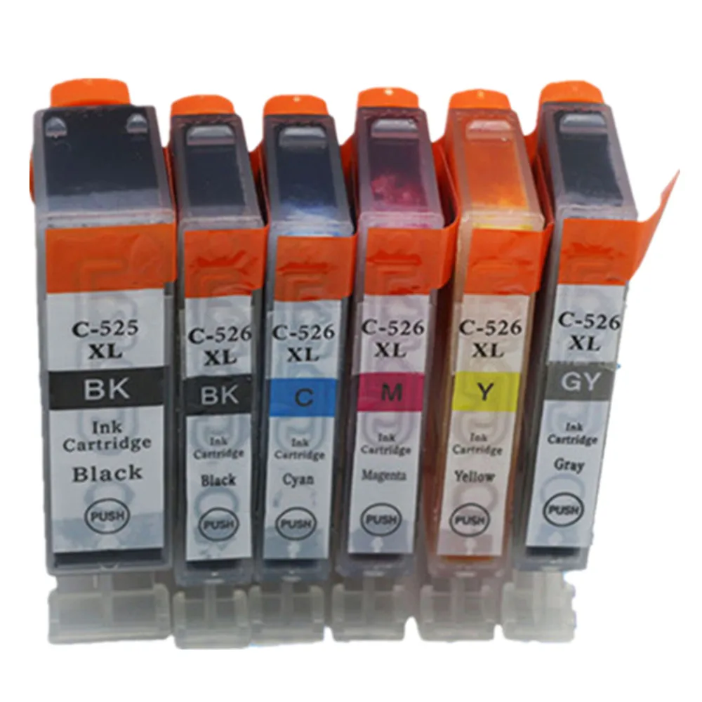 Замена PGI 525 CLI 526 525XL PGI525 PGI525XL чернильный картридж для принтера Canon принтерам Pixma