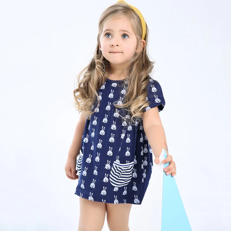 2018 Little Maven/короткий рукав платье Модная одежда для детей Детская мода Pirncess с