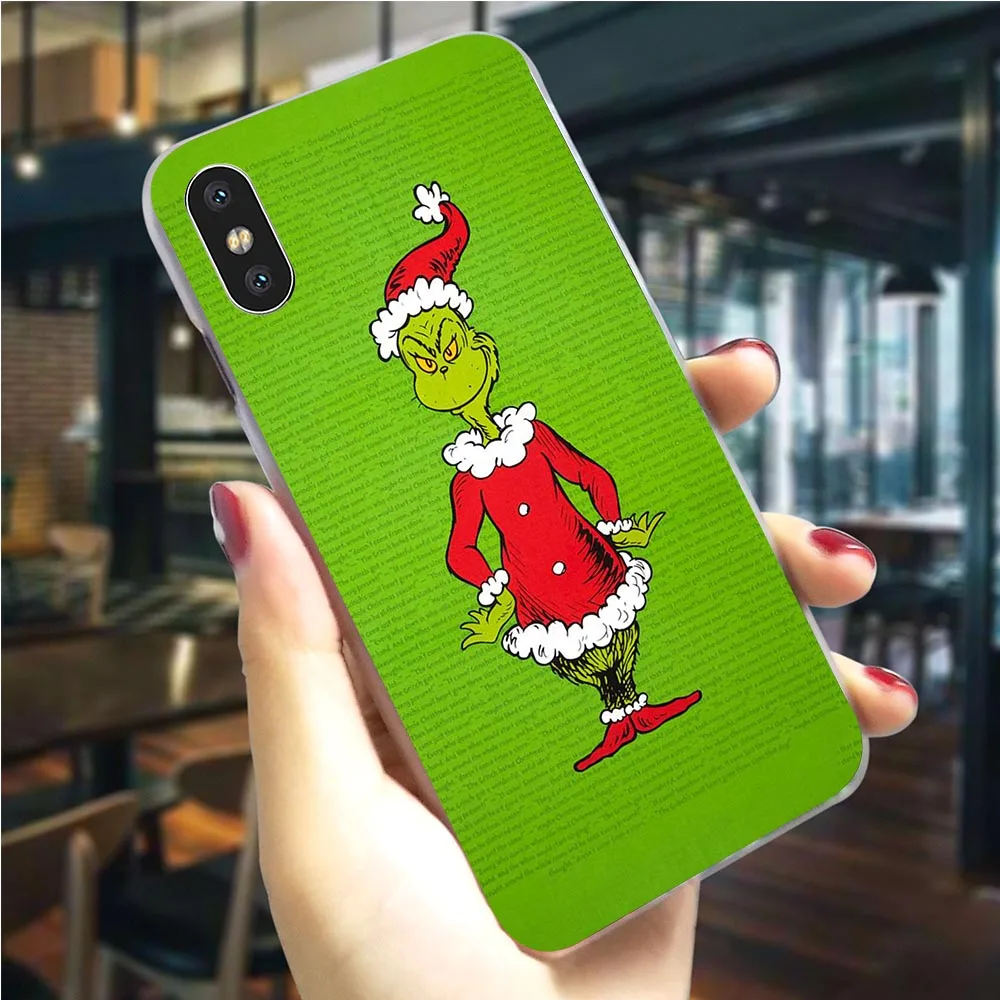 K1034611 Monster Grinch палантин чехол для телефона с рождественским рисунком для iPhone 6S чехол 5 5S SE 6/6 6S Plus 7 8/7 10 Plus X XS XR Xs Max жесткий чехол - Цвет: K1034611