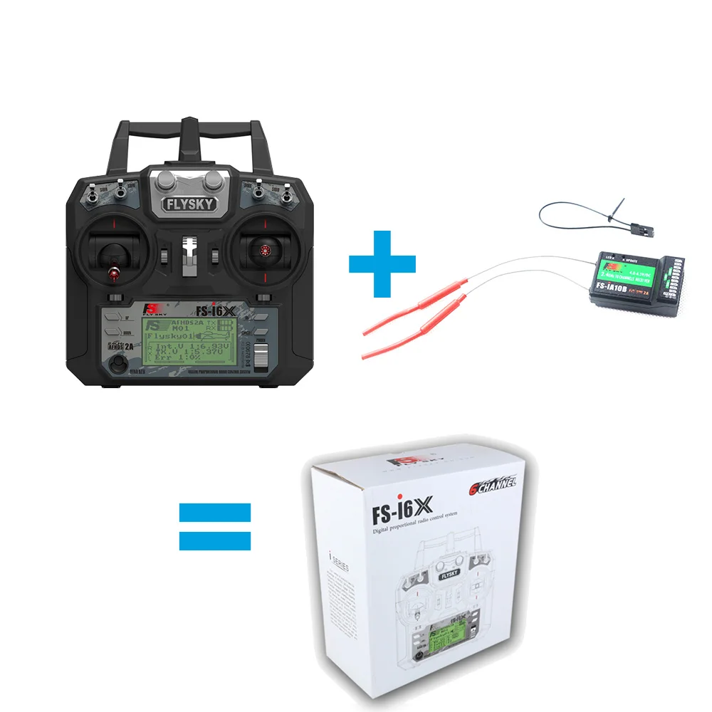 Новые Flysky FS-i6X 2.4 ГГц 10CH rc-передатчик с I-BUS приемник для RC Heli Quadcopter самолет