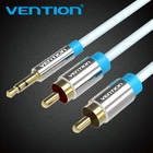 Аудиокабель Vention RCA 3,5-2rca, штекер 3,5 мм, 1 м, 2 м, 10 м
