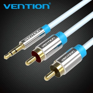 Аудиокабель Vention RCA 3,5-2rca, штекер 3,5 мм, 1 м, 2 м, 10 м