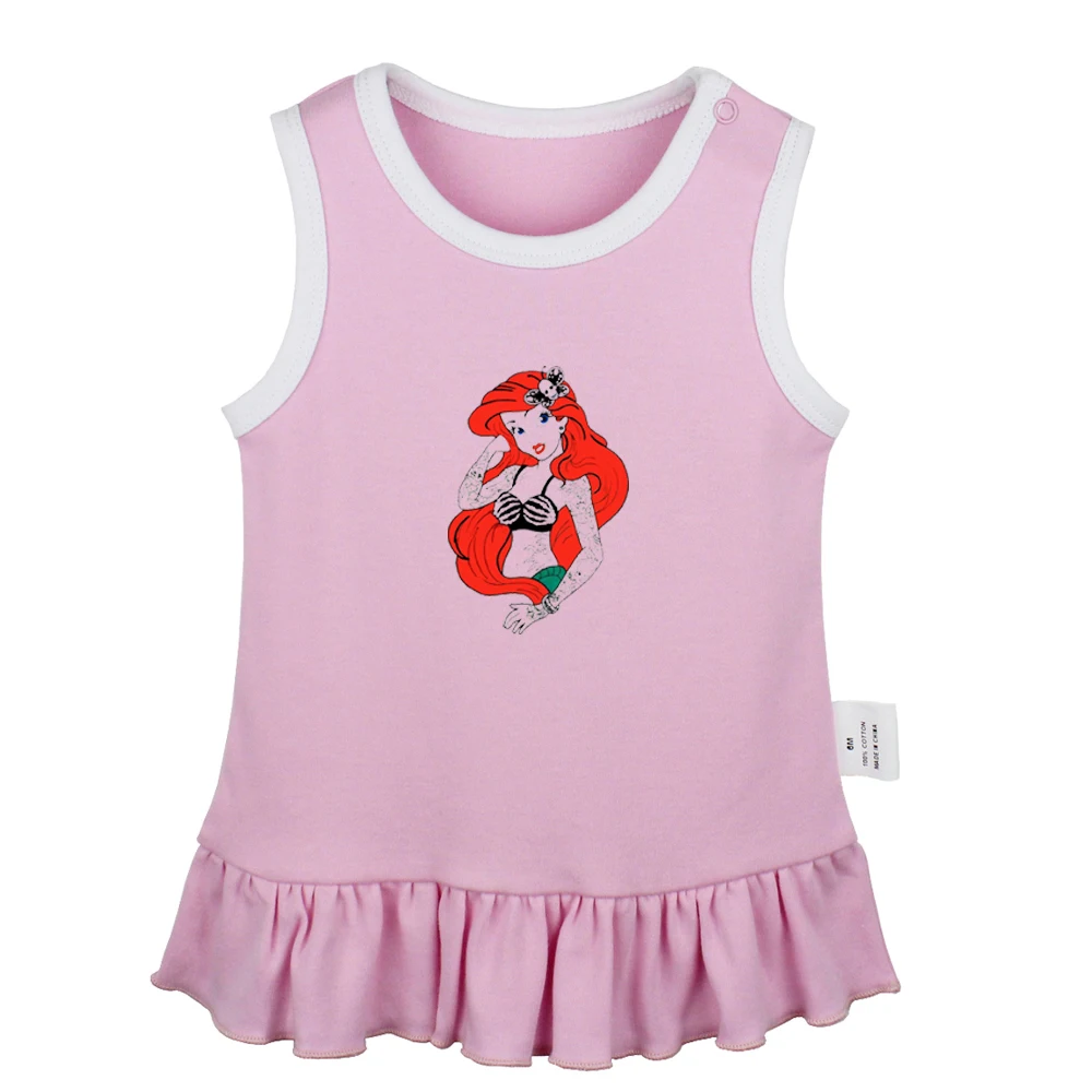 Милое Платье в стиле панк с рисунком Ариэль сексуальные платья татуировкой для