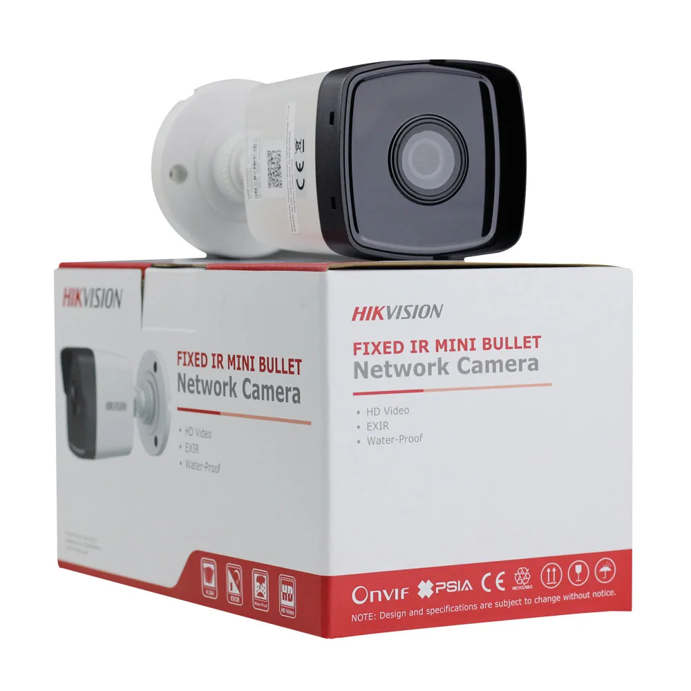 В наличии Hik Bullet IP камера наружная DS 2CD1021 I 2MP CMOS безопасности с днем и ночью версия