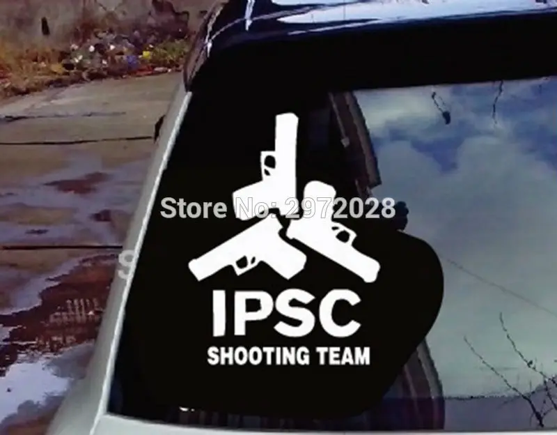 Новый дизайн IPSC съемки команда светоотражающий материал Авто Наклейка с