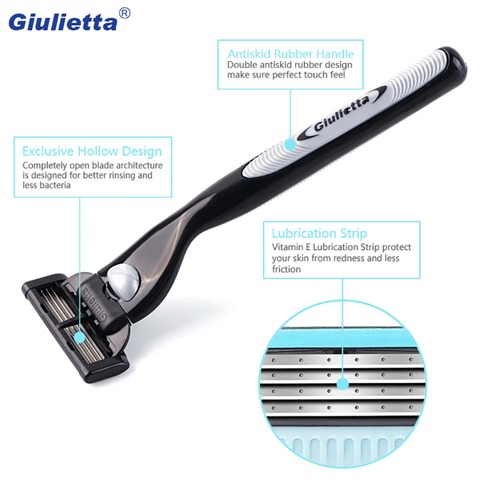 Многофункциональные лезвия для бритвы Giulietta 8 шт./компл. мужчин борода лица 4