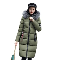 2019 new extra large code winter coat womens cotton long section over knee plus fertilizer increase jacket cotton clothing coat