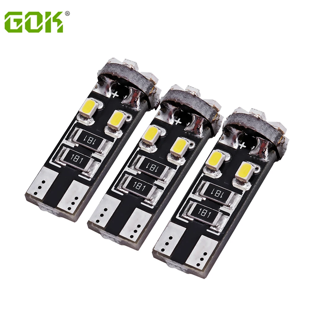 4 шт./лот супер яркий T10 10SMD LED 3020 1206 Чип smd t10 10 10led Автомобильный Canbus Белый свет