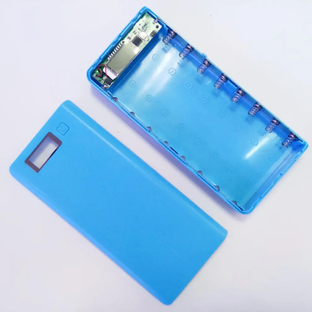 2 30000 мАч USB 2 порта Внешний аккумулятор чехол 8x18650 зарядное устройство коробка DIY для телефона просто чехол - Цвет: 2