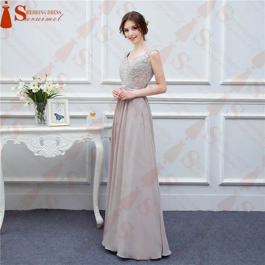 Hot Sale Cheap Long Bridesmaid Dresses Elegant Cap Sleeve Beadings Sheer Back Formal Wedding Party Gowns Maid Of Honor Dress | Свадьбы и