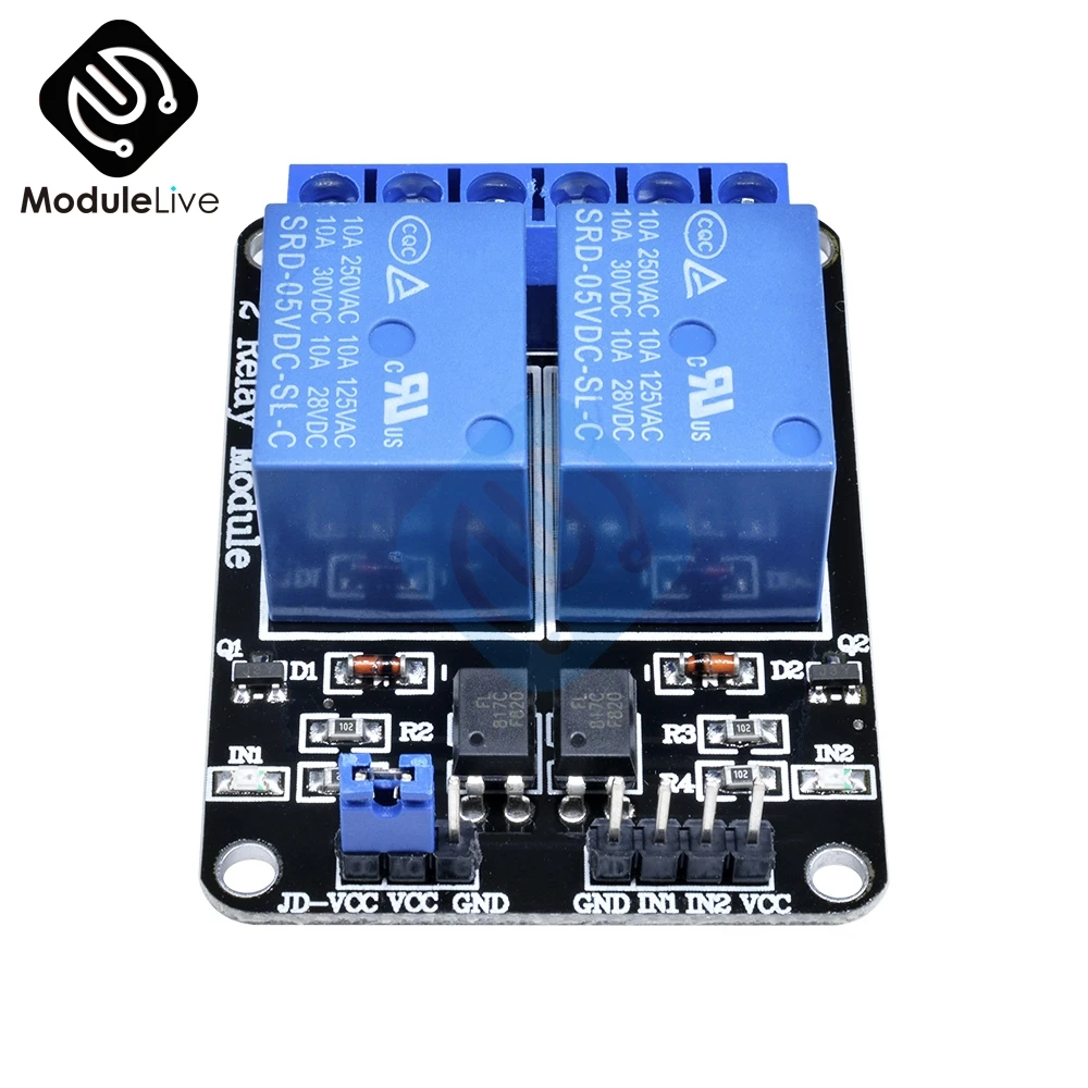 5 V два 2CH 2 канальный релейный модуль доска с анод для Arduino 8051 AVR PIC DSP ARM MSP430 ttl материнскую плату AC 250 V 10A DC 30 V