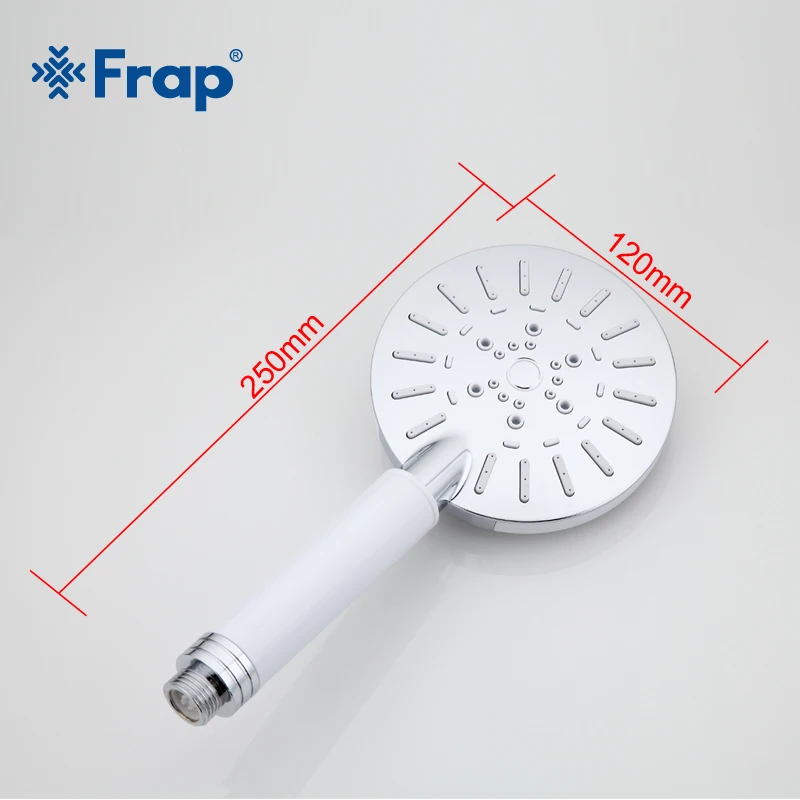 Frap Four Adjustment Water saving Round ABS shower head white plastic hand hold bath Bathroom Accessories F008 | Обустройство дома