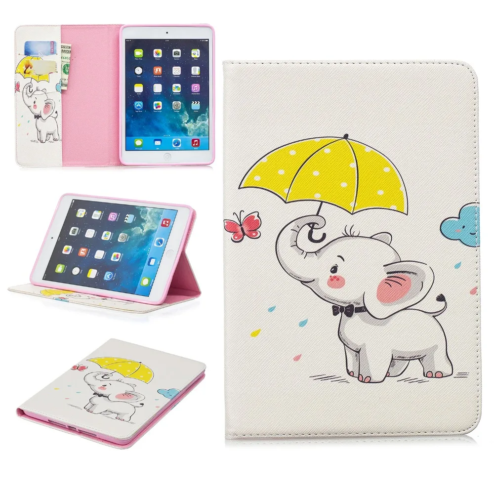 GOOYIYO для iPad Air 9 7 кожаный чехол Мягкая задняя крышка книга стенд цветной футляр с