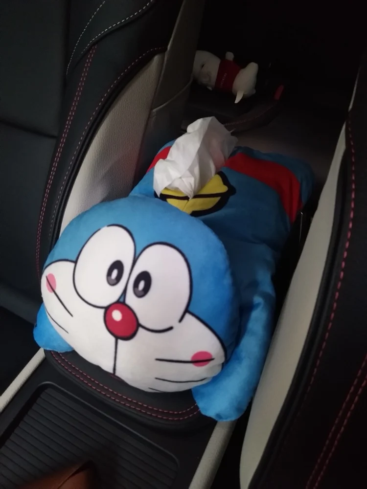 1 шт., мультяшная плюшевая подушка Doraemon, Автомобильная подушка безопасности, чехол для ремня, коробка для получения бумажных полотенец, коробка для салфеток, мягкая игрушка