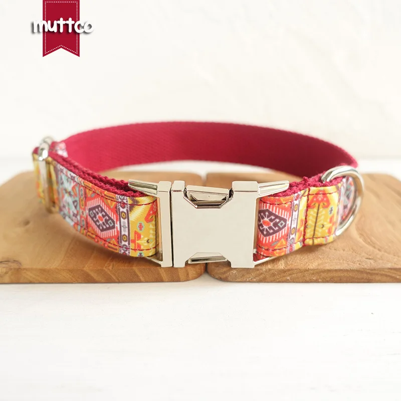 Розничная продажа базовый собачий ошейник MUTTCO красивое ожерелье для щенка