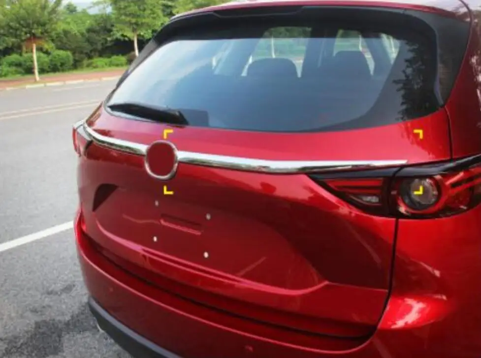 2 шт. декоративные блестящие накладки на заднюю дверь багажника для Mazda CX5 CX-5 2017 2018