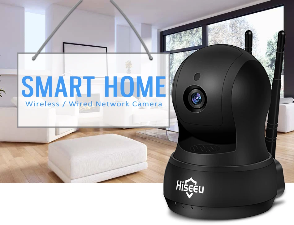 Hiseeu 720P ip-камера Wi-Fi беспроводная сетевая камера аудио TF карта CCTV домашняя камера видеонаблюдения камера безопасности wifi детский монитор