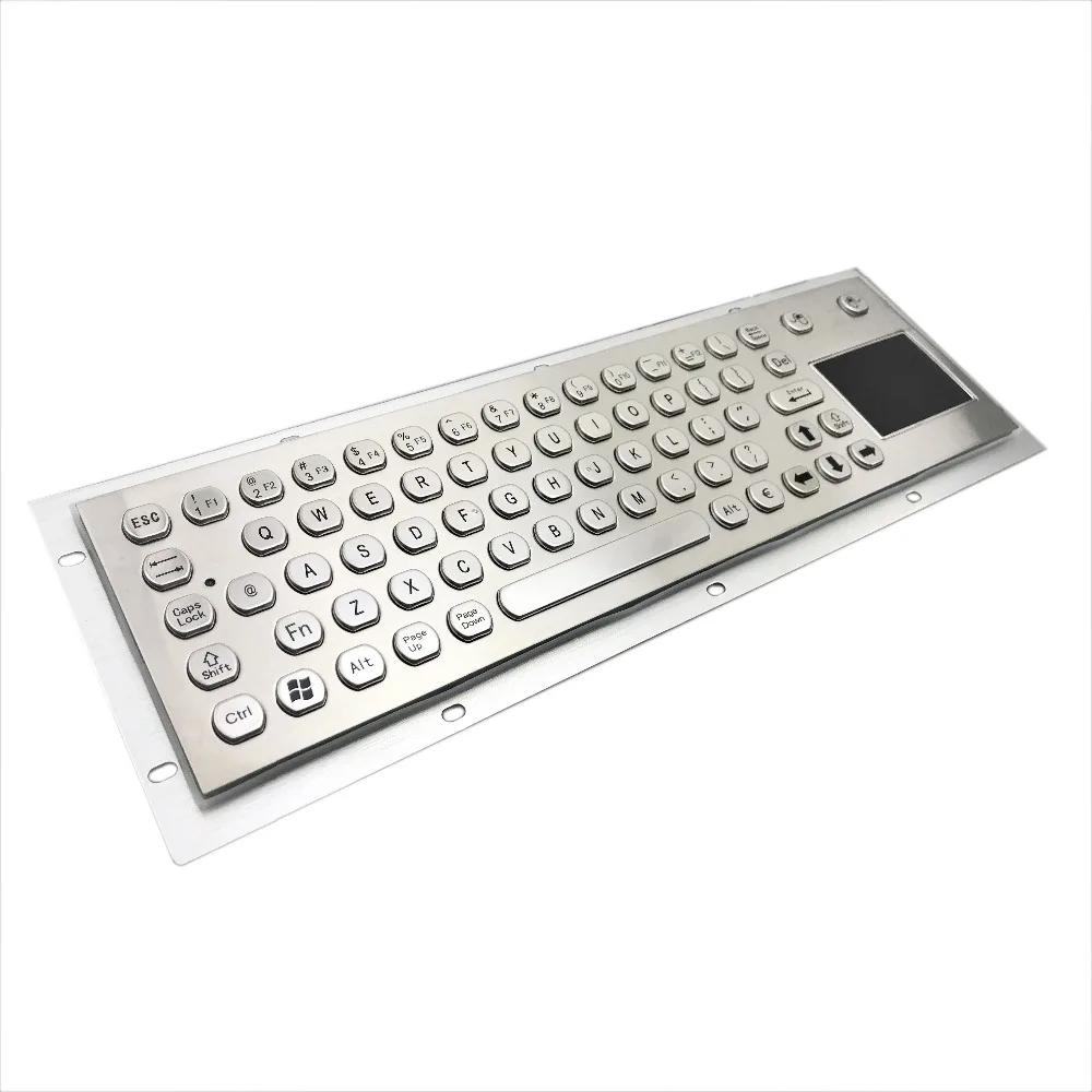 66 клавиши кнопки Шестигранная Водонепроницаемая металлическая клавиатура для