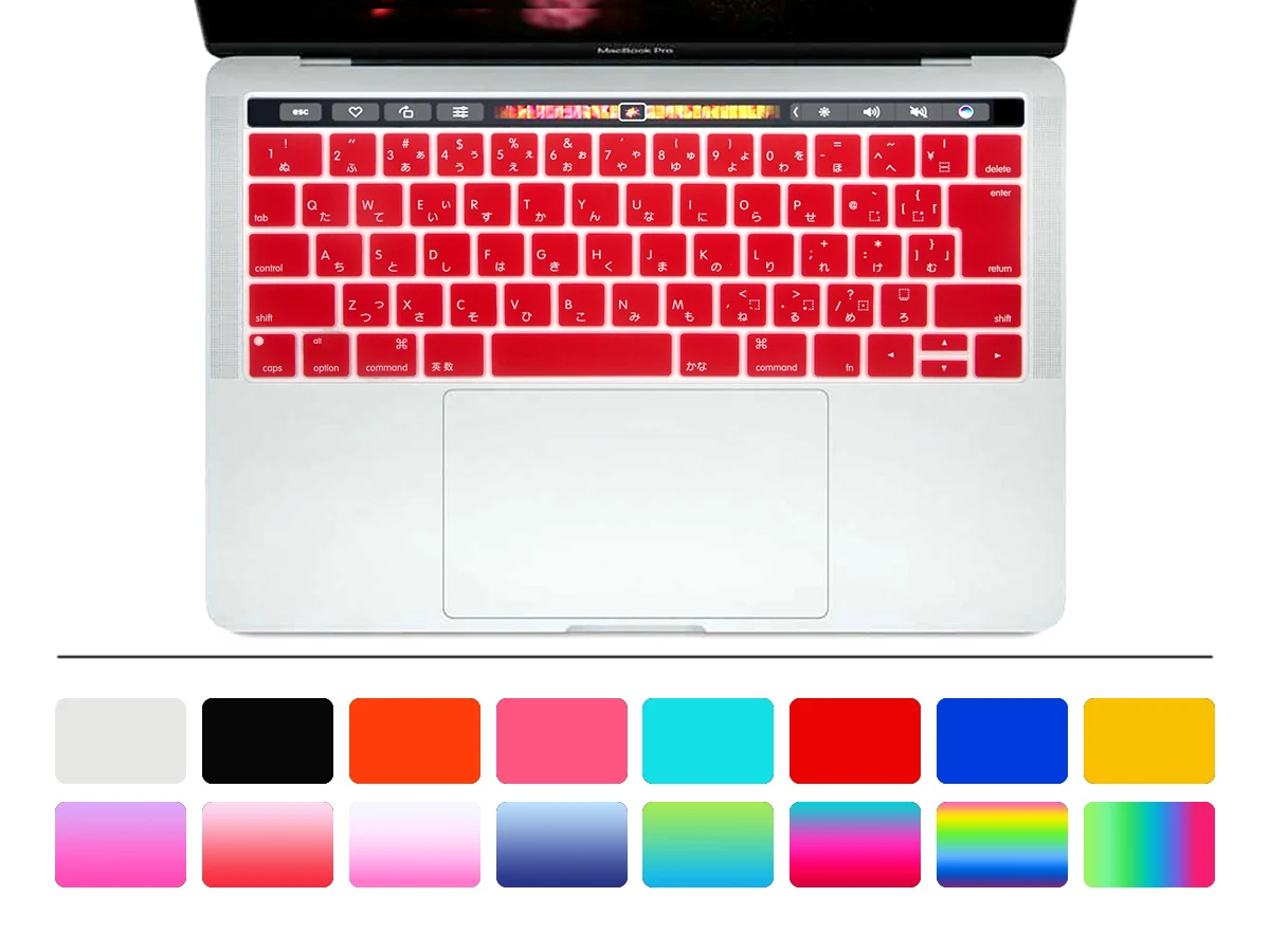 Чехол для японской клавиатуры кожаный чехол Macbook New Pro 13 &quotA1706 и Retina 15&quot A1707 2017 с