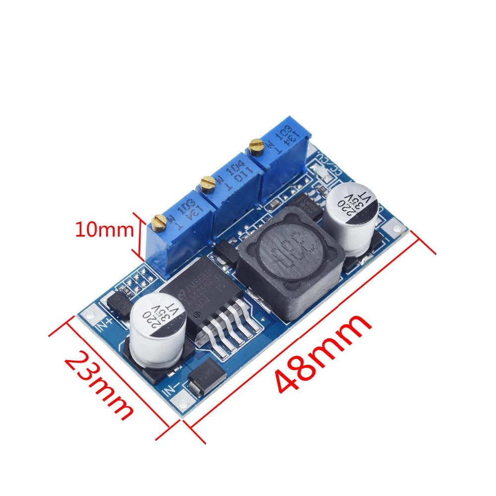 LM2596s lm2596hvs DC-DC понижающий модуль питания 3A Регулируемый понижающий модуль LM2596 регулятор напряжения 24 в 12 В 5 в 3 в