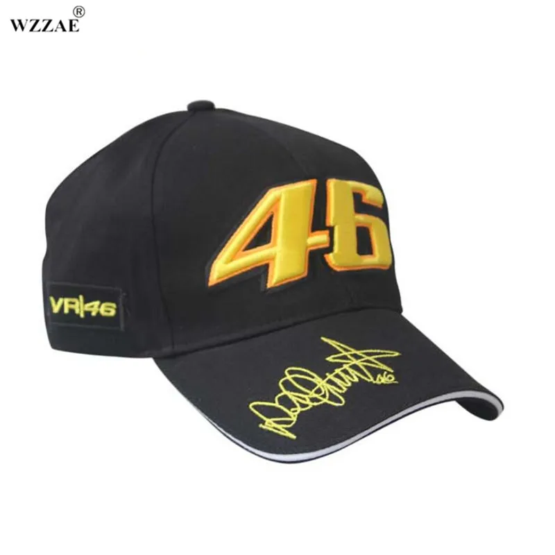Wzzae Новинка 2017 года Дизайн F1 Racing Кепки шляпа Автомобиль Мотоцикл Гонки Moto GP VR 46 Rossi