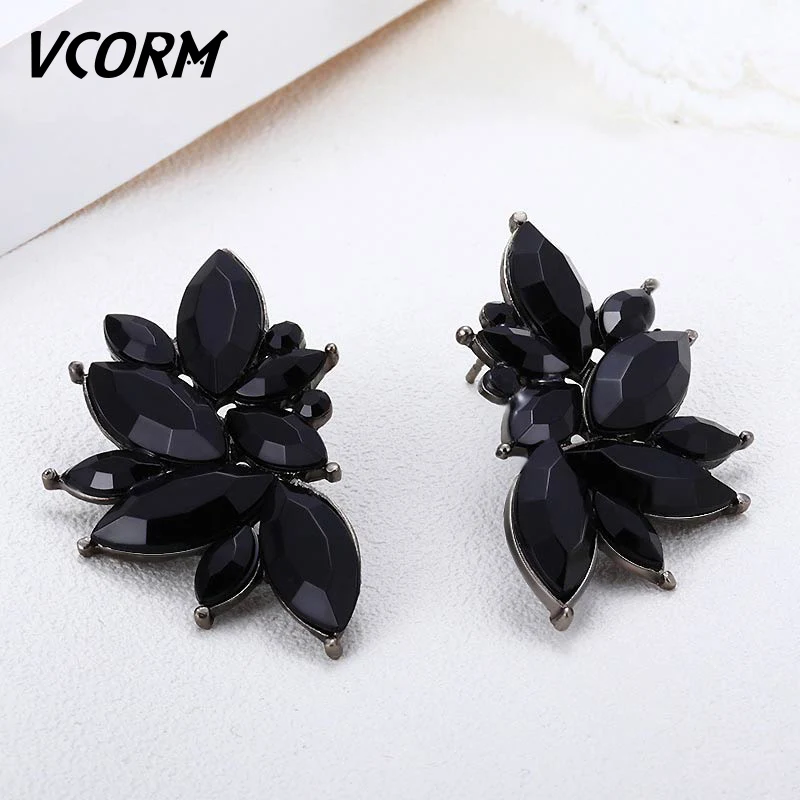 VCORM модный кулон с кристаллом геометрической формы серьги цвет кубического