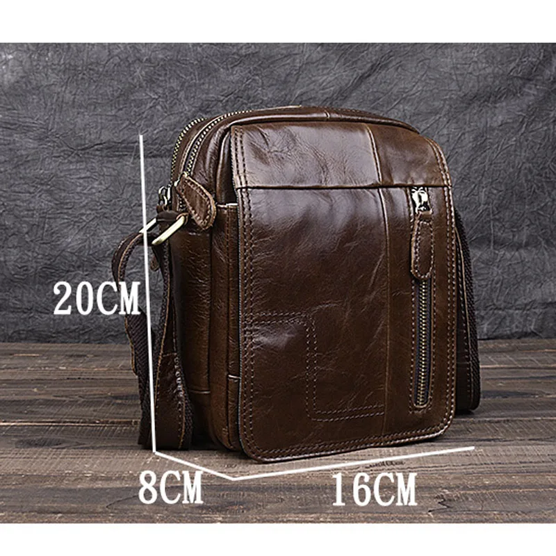 AETOO новая кожаная мужская сумка через плечо Вертикальная секция Досуг ретро