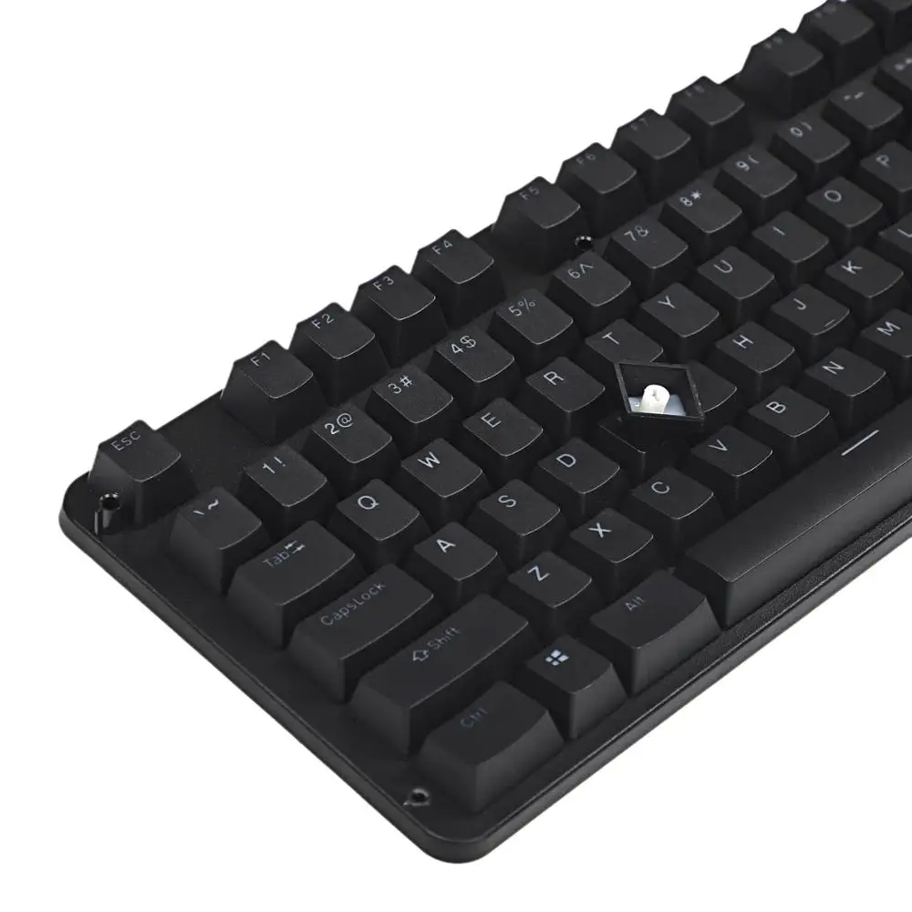 YMDK PBT черно белый OEM профиль 108 клавиша Douhle выстрел Блестящий через Keycap для Corsair