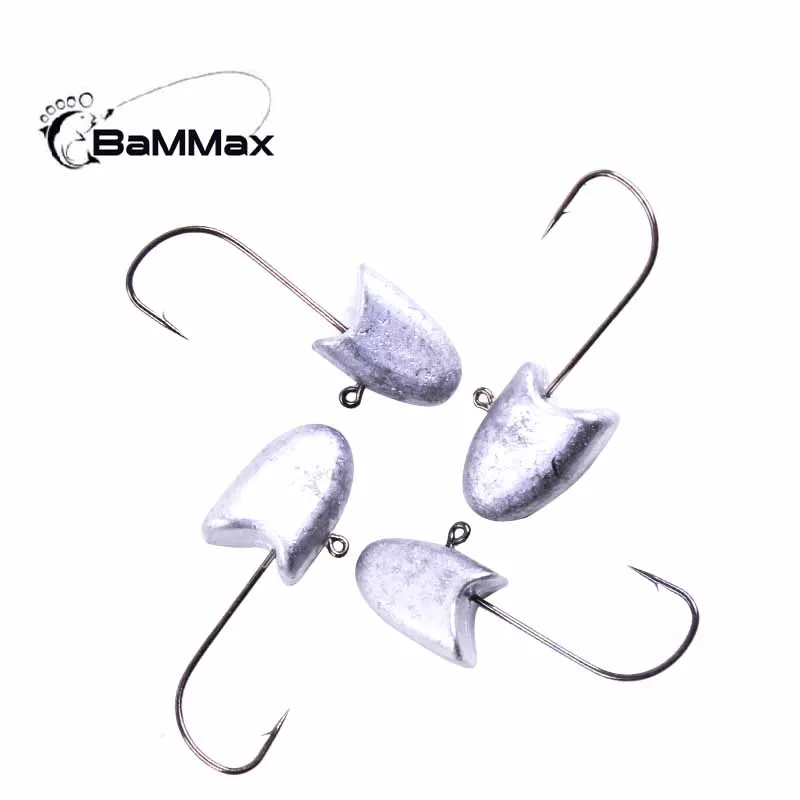 Фото Рыболовный крючок Bammax, 5 шт., 2,6 г, 2,5 см, 4,5 г, 2,6 см, джиг-головка, свинцовый крючок для ловли карпа, фотоэлемент для джиггинга №3
