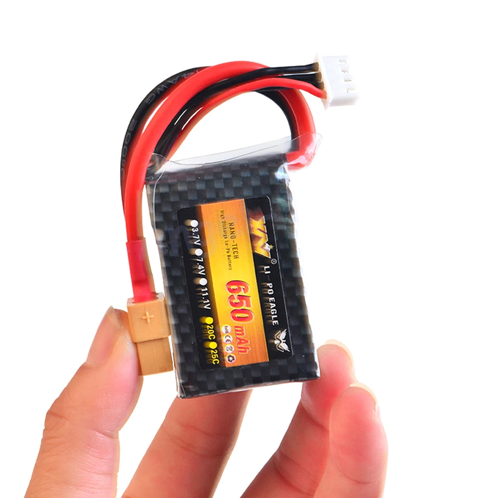 1 шт. Rc Lipo батарея 11 В 650 мАч 25c 3 S для Nine Eagle 250 мини фиксированное крыло RC вертолет