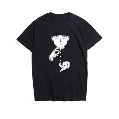 Mob Psycho (милый чудак 100 для мужчин футболка Повседневная одежда с О образным