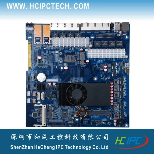 HCIPC 2062-2 LAN-HCM10L8 материнская плата c1037брандмауэра 8Intel LAN 2SATA2 + 3SATA3 2MPCIE 2GPIO.CF LPT AutoOn PCIE16X